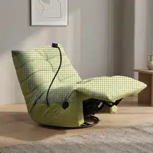 Caterpillar Rocking Recliner Sofa With Phone Holder in easy clean fabric - Lazio Sofa