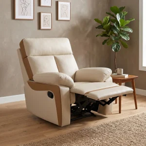 Nelly Recliner Sofa in easy clean fabric - Lazio Sofa