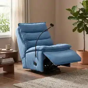 Tofu Rocking Recliner Sofa With Phone Holder - Lazio Sofa